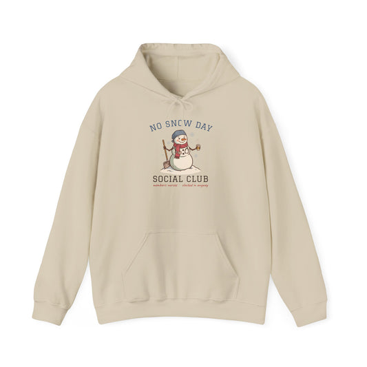 No Snow Day Social Club Nurse Hoodie | Clocked In Anyway