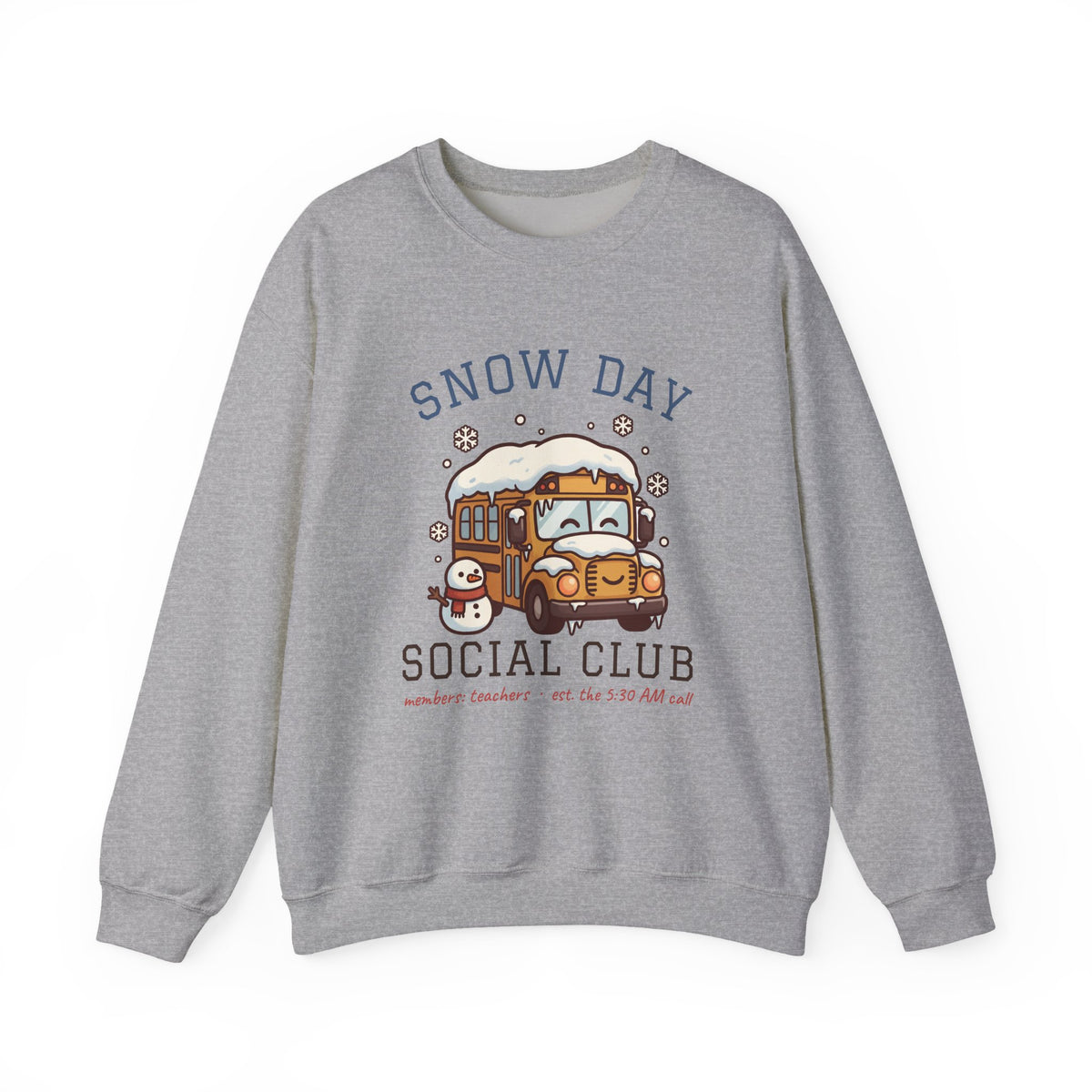 Snow Day Social Club Teacher Crewneck Sweatshirt | Members: Teachers