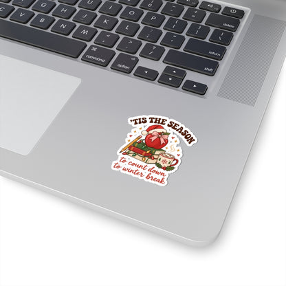 Tis the Season Teacher Stickers | Counting Down to Winter Break Christmas