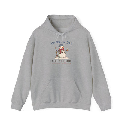 No Snow Day Social Club Nurse Hoodie | Clocked In Anyway