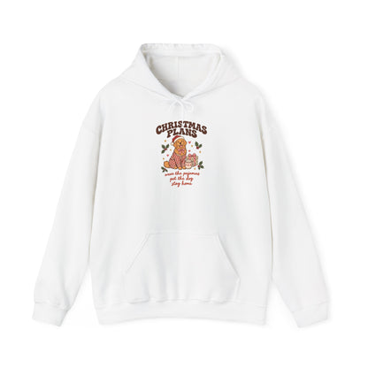 Christmas Plans Dog Hoodie | Wear the Pajamas, Pet the Dog, Stay Home