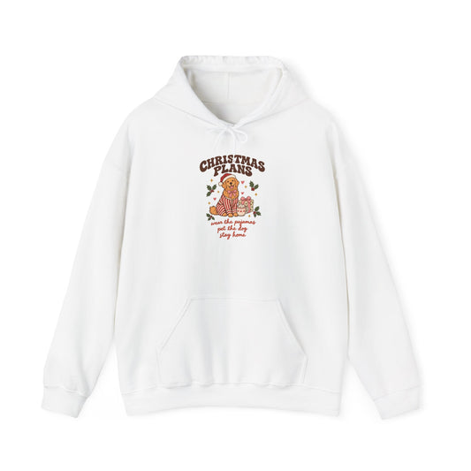 Christmas Plans Dog Hoodie | Wear the Pajamas, Pet the Dog, Stay Home