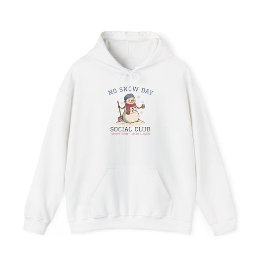 No Snow Day Social Club Nurse Hoodie | Clocked In Anyway