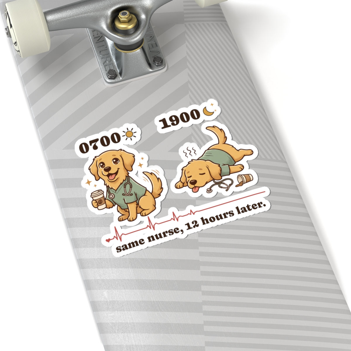 0700 1900 Nurse Stickers | Same Nurse, 12 Hours Later
