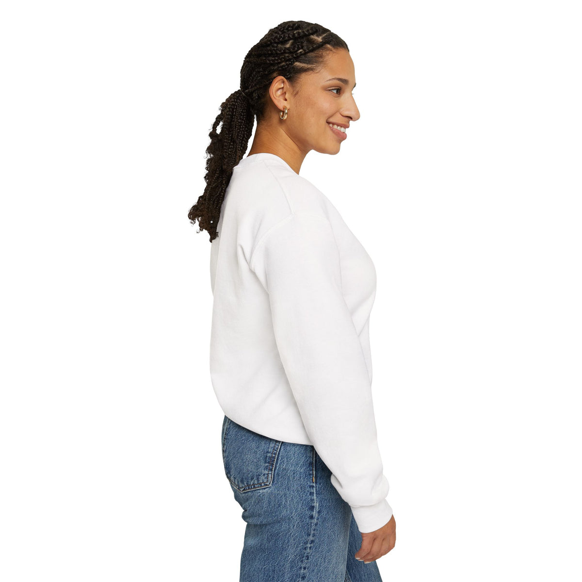 Embroidered Festive Under Protest Crewneck | Sarcastic Christmas