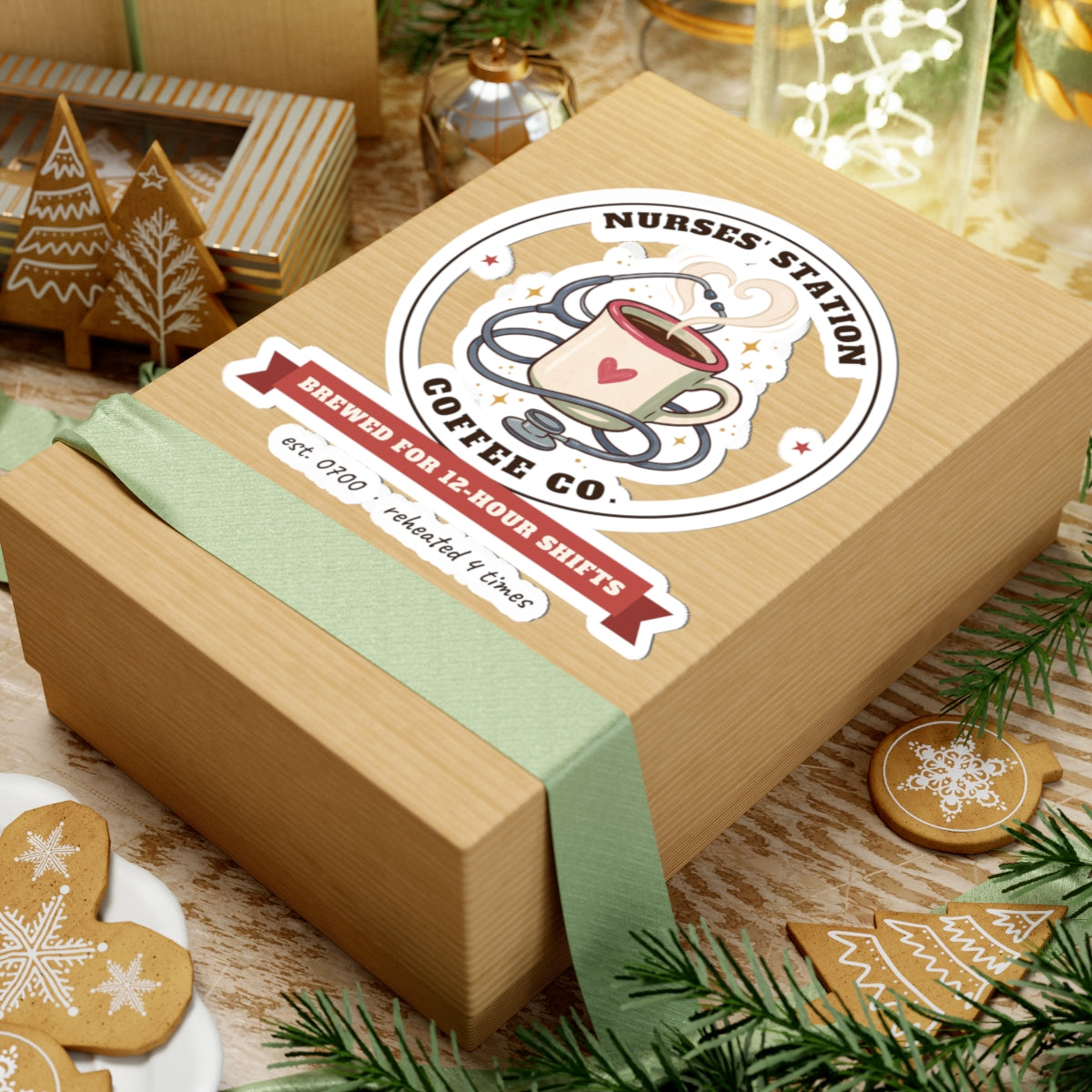 Nurses' Station Coffee Co. Stickers | Brewed for 12-Hour Shifts