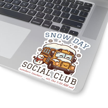 Snow Day Social Club Teacher Stickers | Members: Teachers