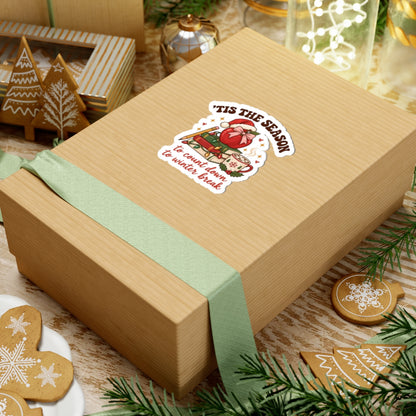 Tis the Season Teacher Stickers | Counting Down to Winter Break Christmas