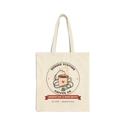 Nurses' Station Coffee Co. Tote Bag | Brewed for 12-Hour Shifts