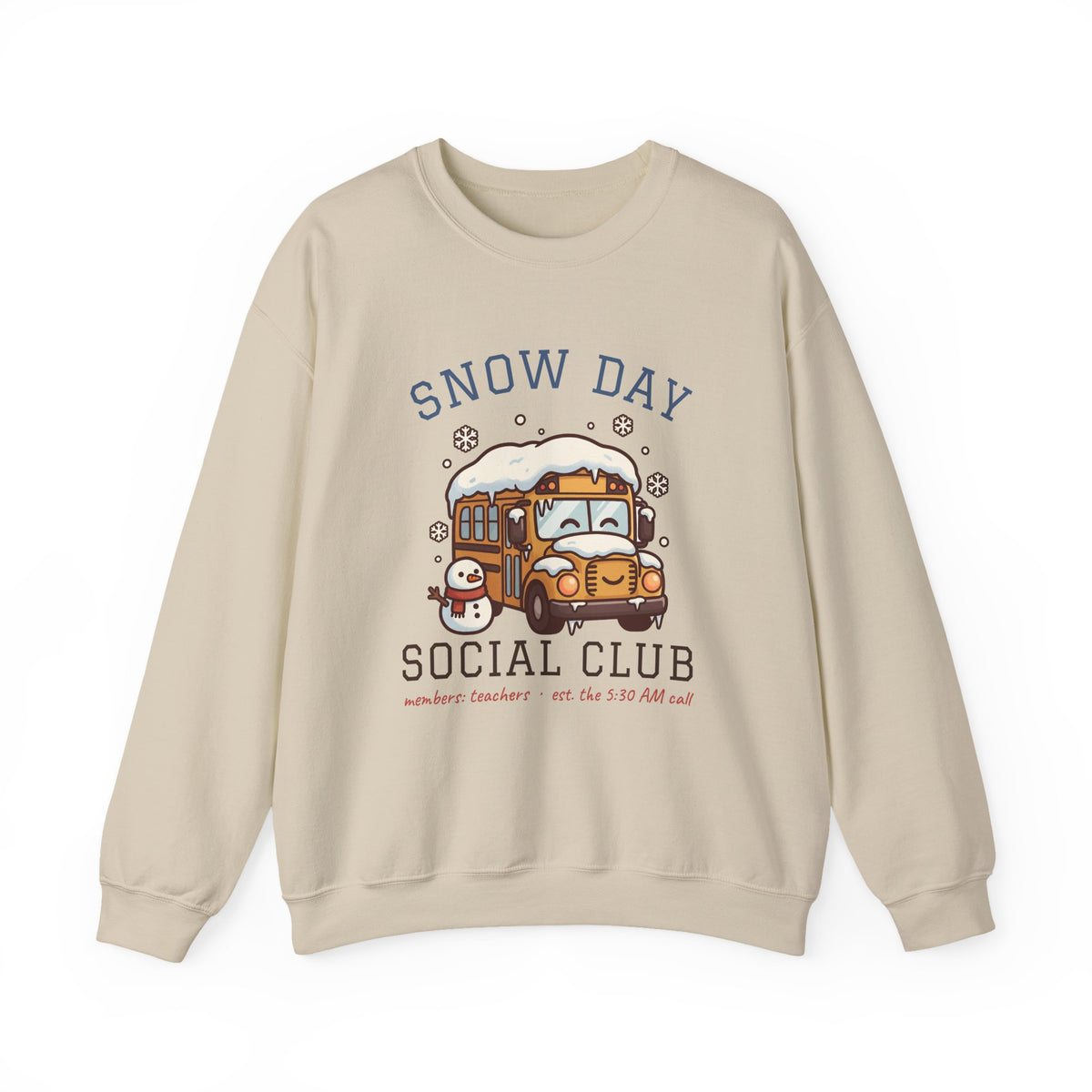 Snow Day Social Club Teacher Crewneck Sweatshirt | Members: Teachers