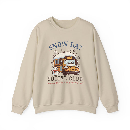 Snow Day Social Club Teacher Crewneck Sweatshirt | Members: Teachers