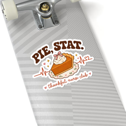 Pie Stat Nurse Stickers | Thankful Nurse Club Thanksgiving